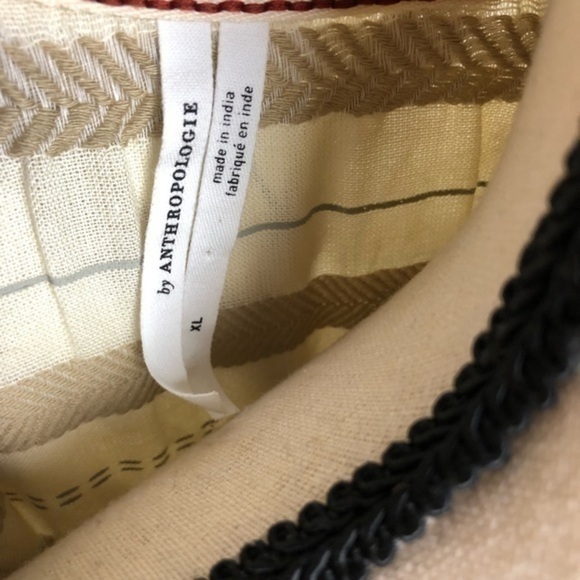 Anthropologie Boho Stripe Midi Tunic Dress Shirt Size XL - Picture 3 of 9